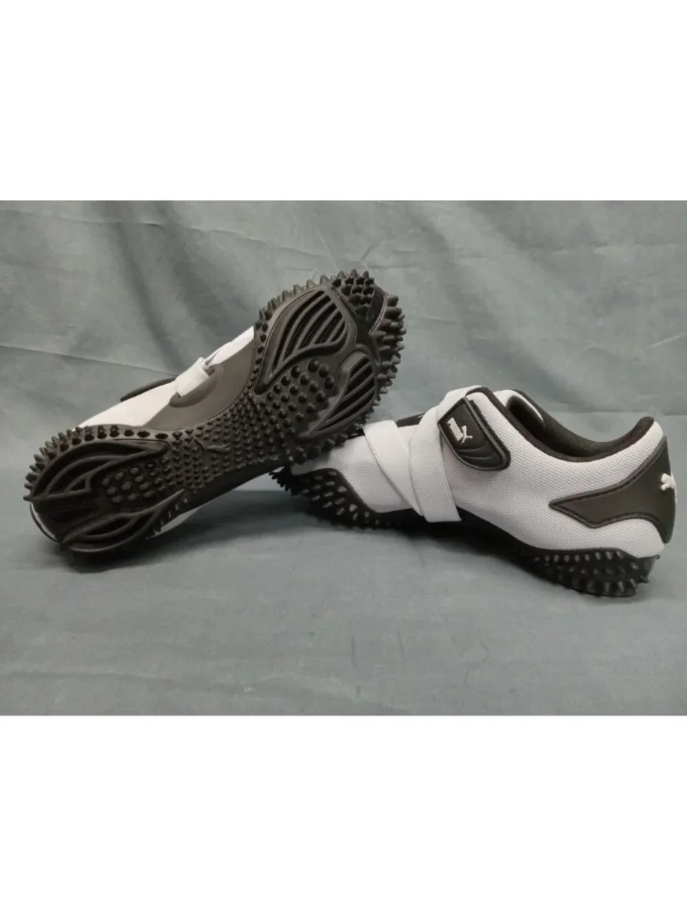 Puma Mostro OG Jr Sneaker Hook & Loop Silver White Boys Size 6 (GS) NEW NO BOX!
